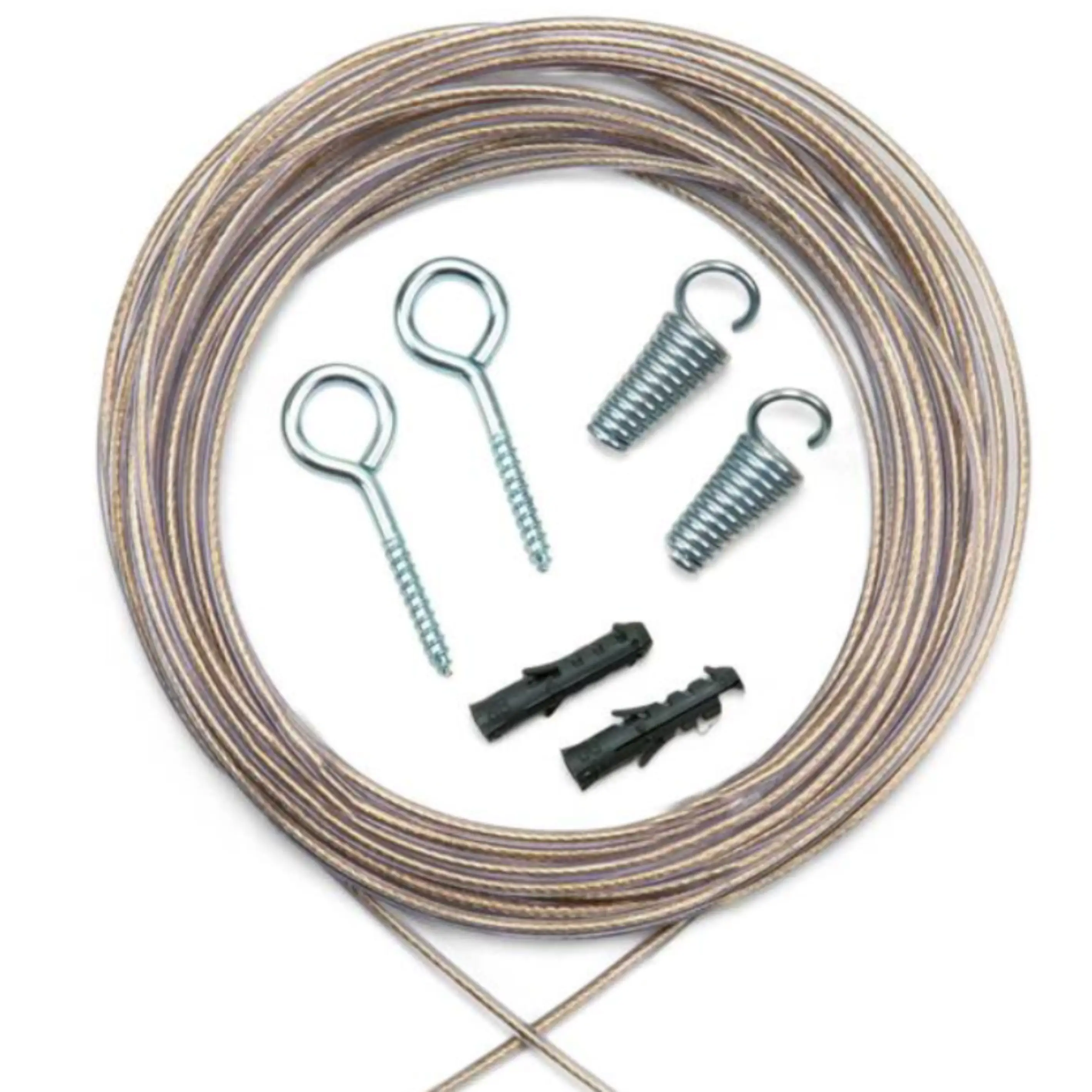 Varal Aço Revestido PVC 20 metros 2,70mm + Kit de Instalação Artvaral